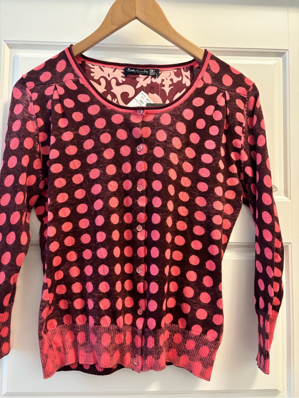Betty Barclay - Pink Polka Dot Cardigan